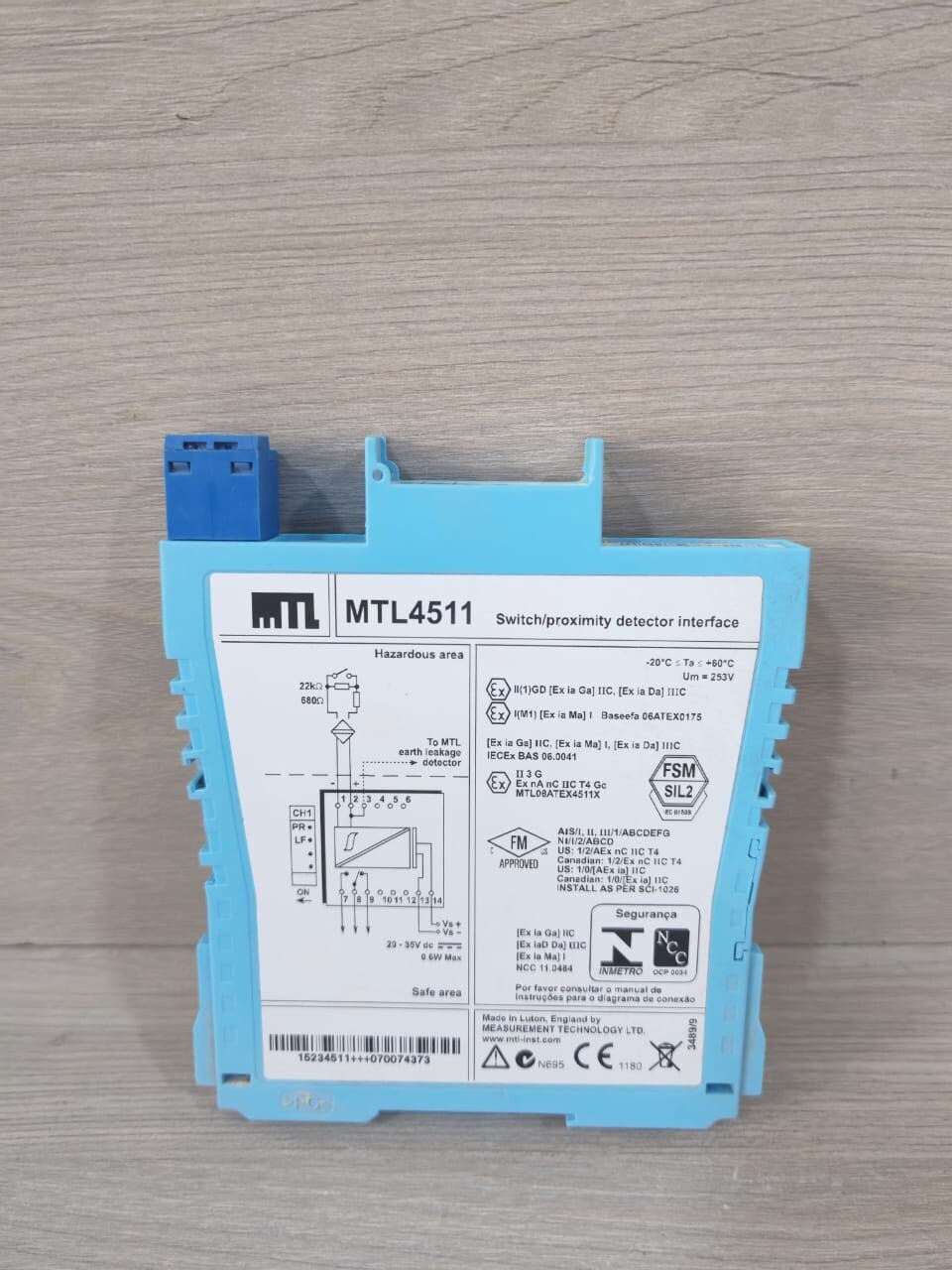 MTL MTL4511 MTL MTL4511 SWITCH/PROXIMITY DETECTOR INTERFACE 3