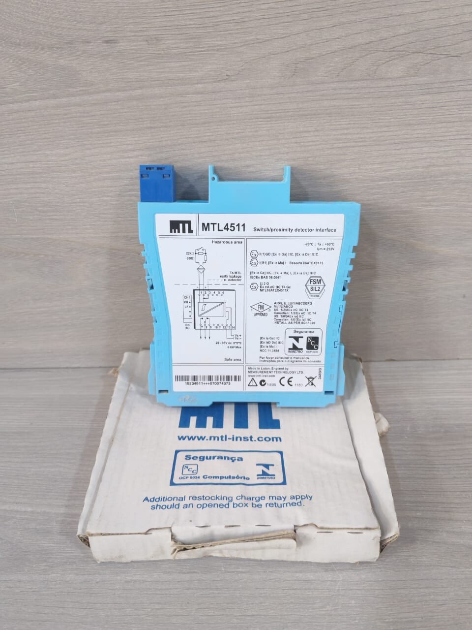 MTL MTL4511 SWITCH/PROXIMITY DETECTOR INTERFACE