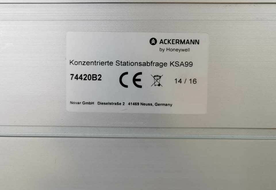 Honeywell 74420B2 ACKERMANN by HONEYWELL 74420B2 CLINOS COMPACT UNIT 3