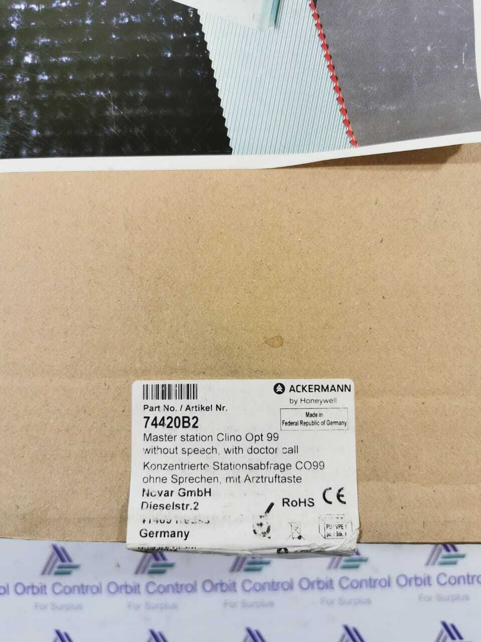 Honeywell 74420B2 ACKERMANN by HONEYWELL 74420B2 CLINOS COMPACT UNIT 7