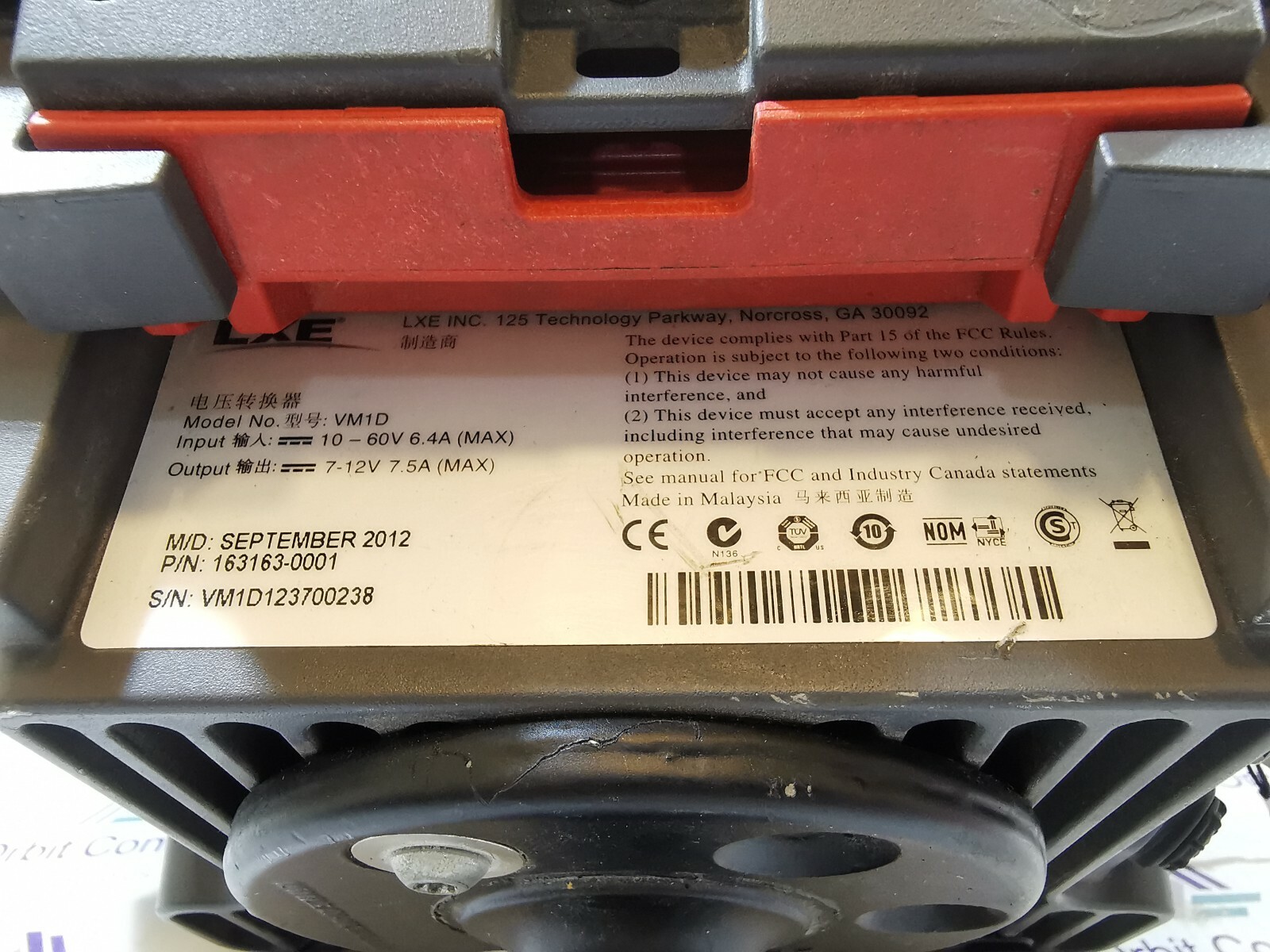 Honeywell THOR VM1 Honeywell THOR VM1 Computer Windows VM1D P/N 163163-0001 7