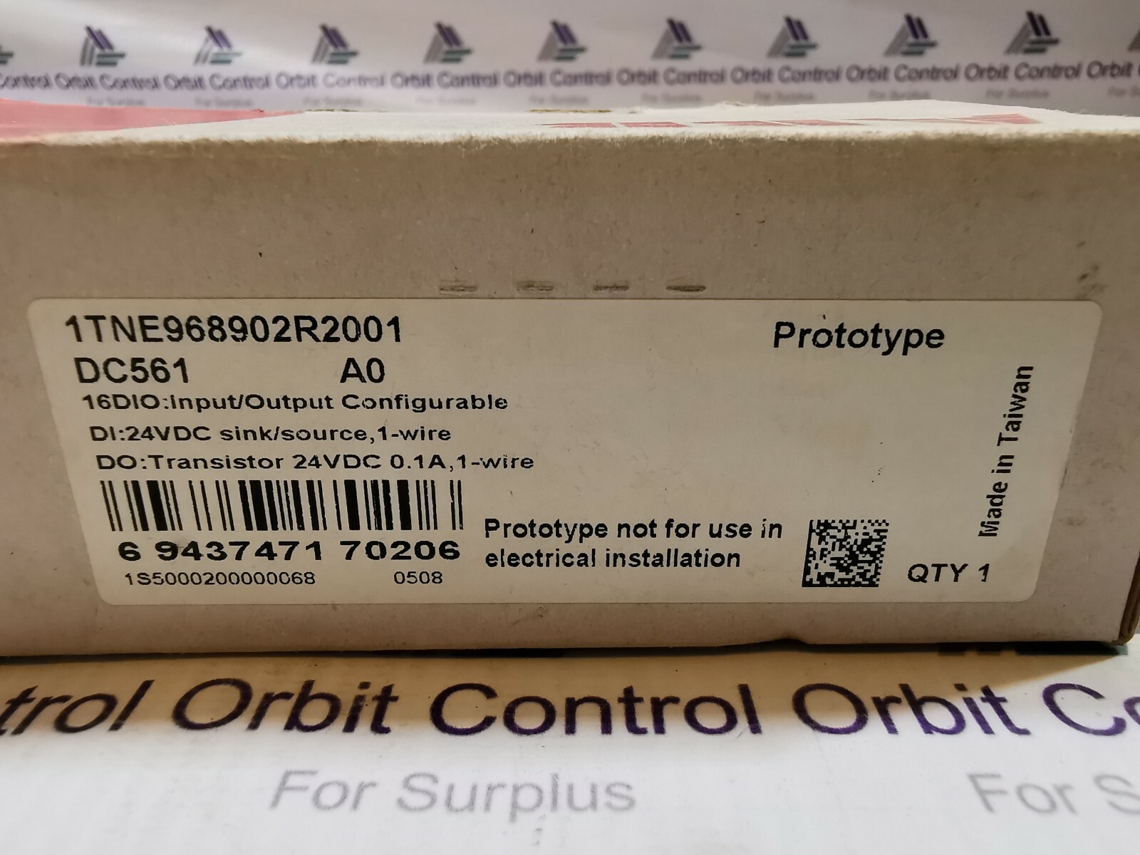 ABB DC561 ABB 1TNE968902R2001 DC561 RELAY MODULE 3