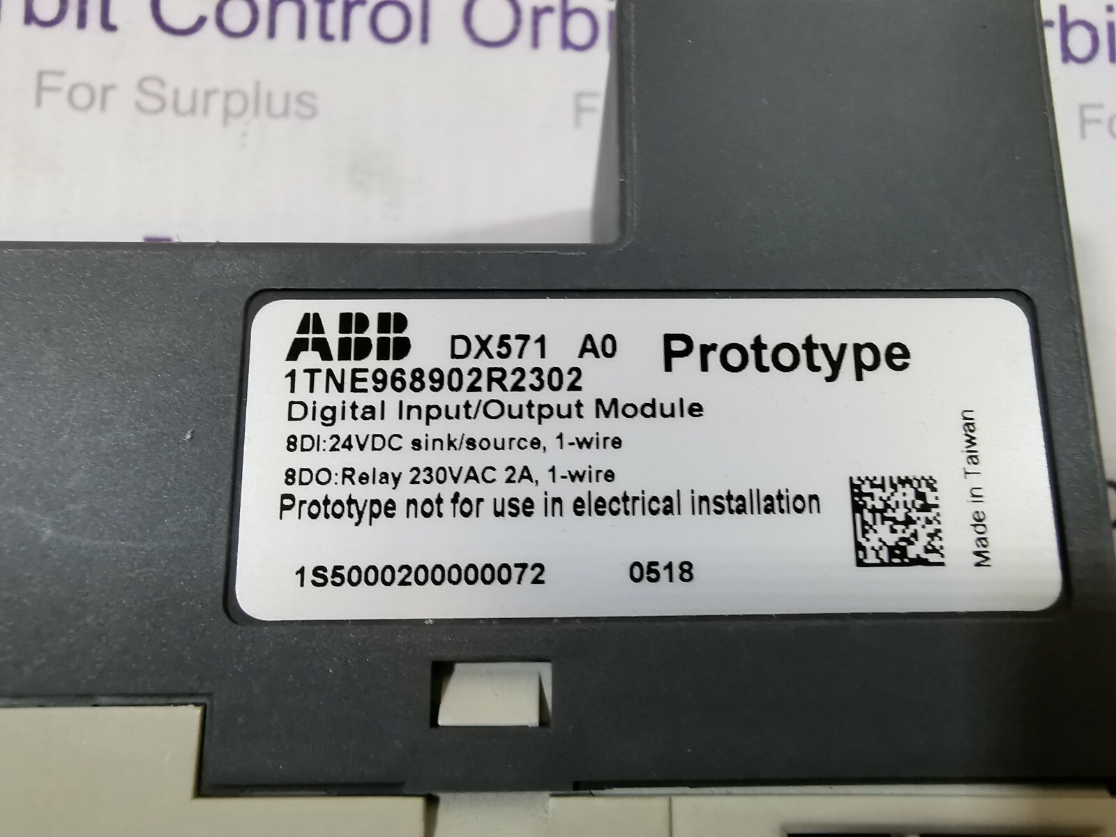 ABB DX571 DX571 ABB 1TNE968902R2302 DIGITAL MODULE 4
