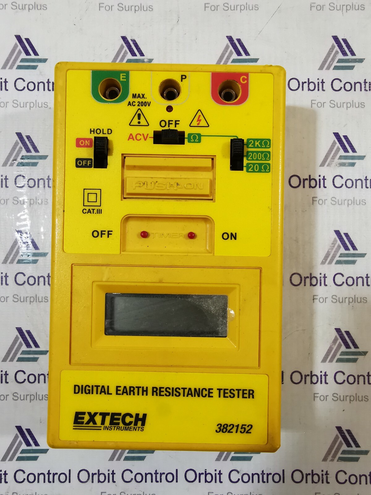 EXTECH 382152 DIGITAL EARTH RESISTANCE TESTER