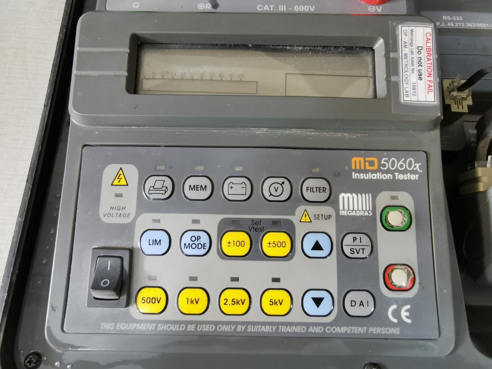 MEGADRAS MD 5060X MEGADRAS MD 5060x Insulation Tester WITHOUT BATTERY 4