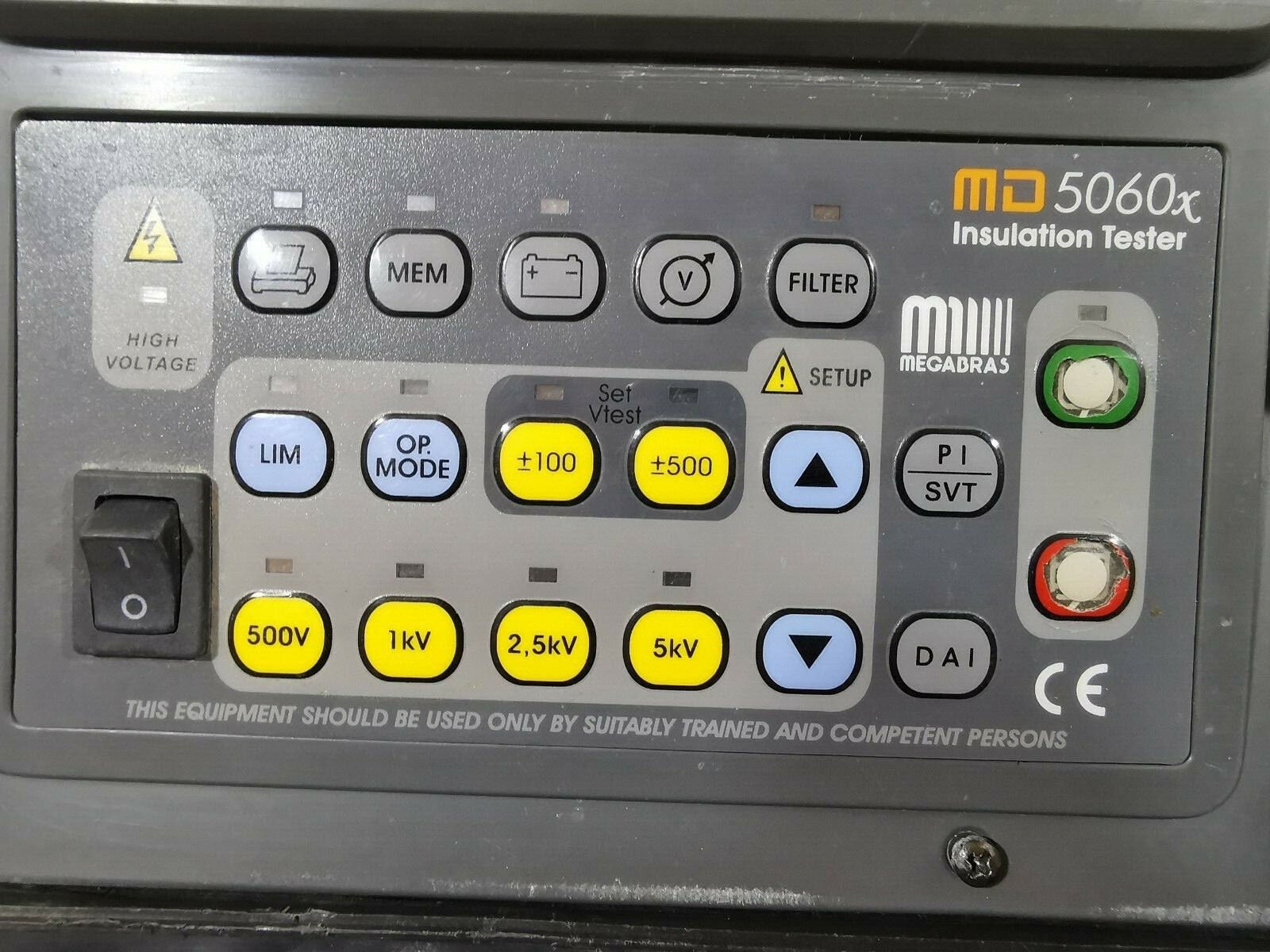 MEGADRAS MD 5060X MEGADRAS MD 5060x Insulation Tester WITHOUT BATTERY 5