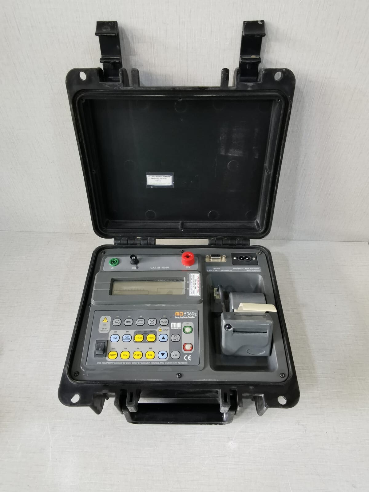 MEGADRAS MD 5060x Insulation Tester WITHOUT BATTERY