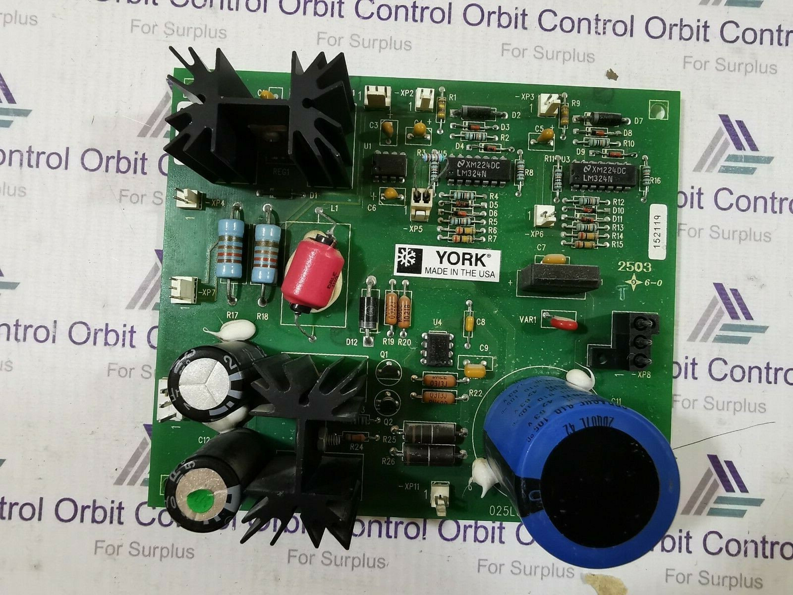 YORK 025L02408-000 REV.2 PCB POWER