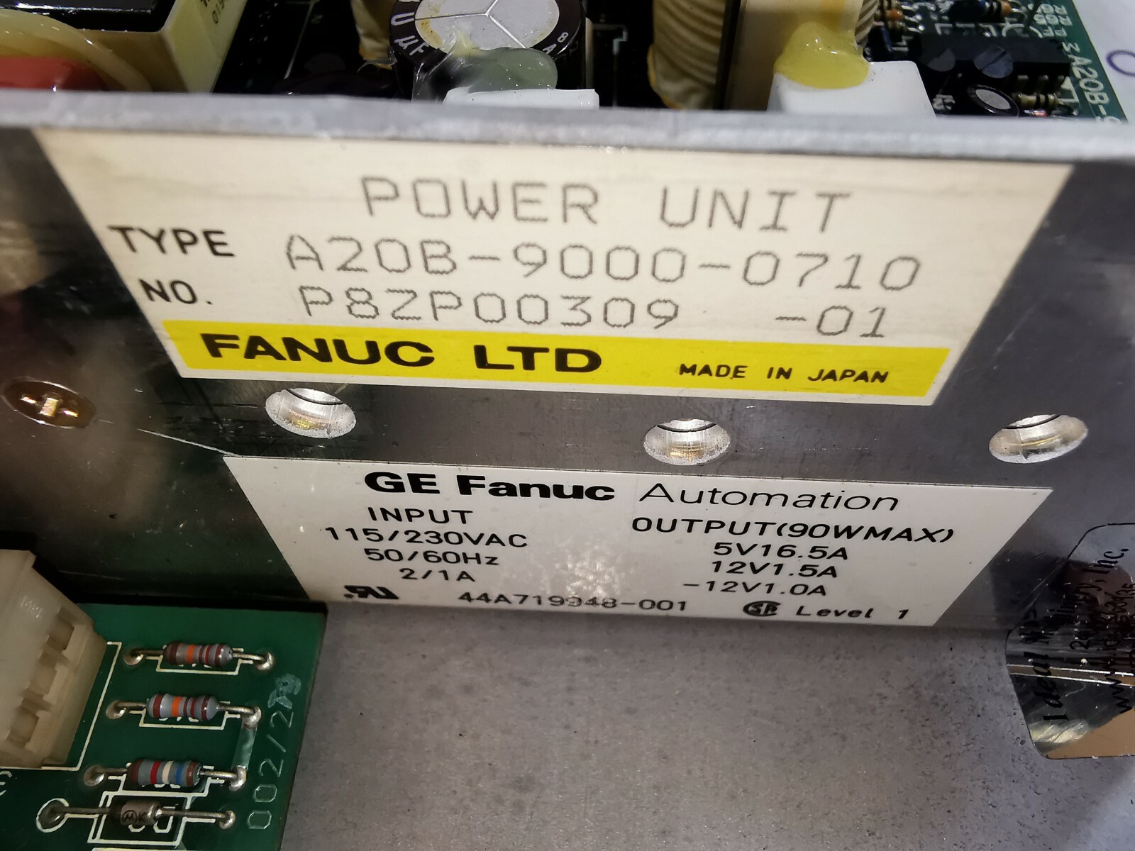 GE Fanuc A20B-9000-0710 GE Fanuc A20B-9000-0710 SERIES SIX 1-0 HI CAPACITY POWER UNIT 3