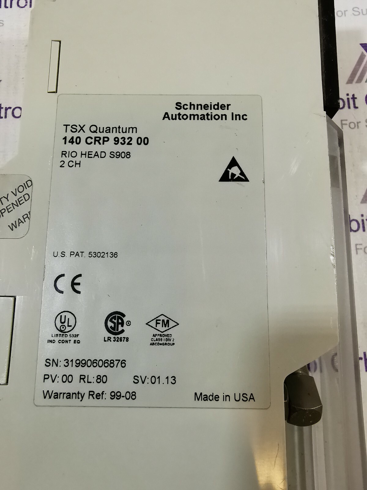 Schneider Electric 140 CRP 932 00 Schneider Electric 140 CRP 932 00 MODICON RIO HEAD 4