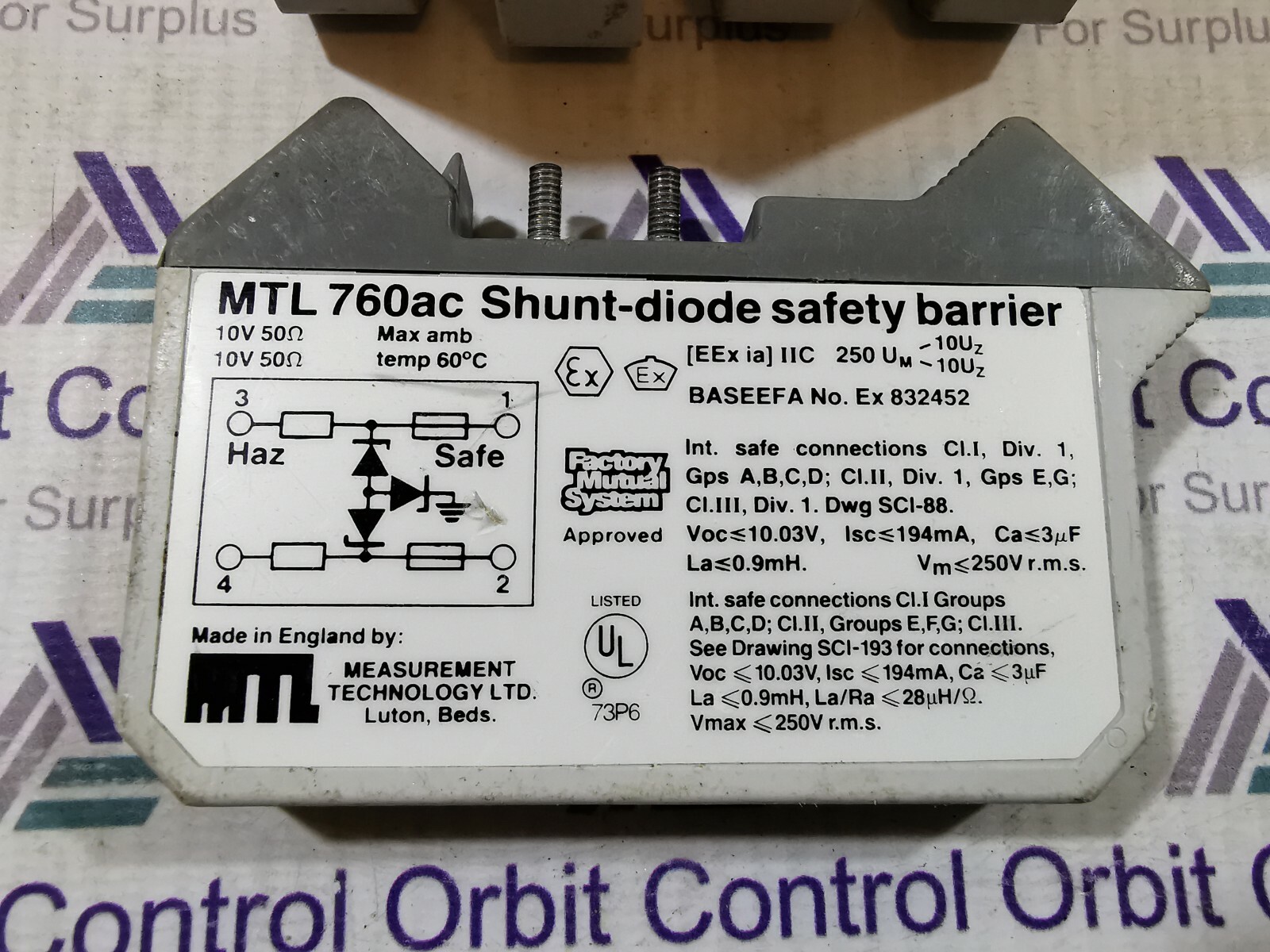 MTL MTL 796 MTL 760ac Shunt-dio safety barrier 2