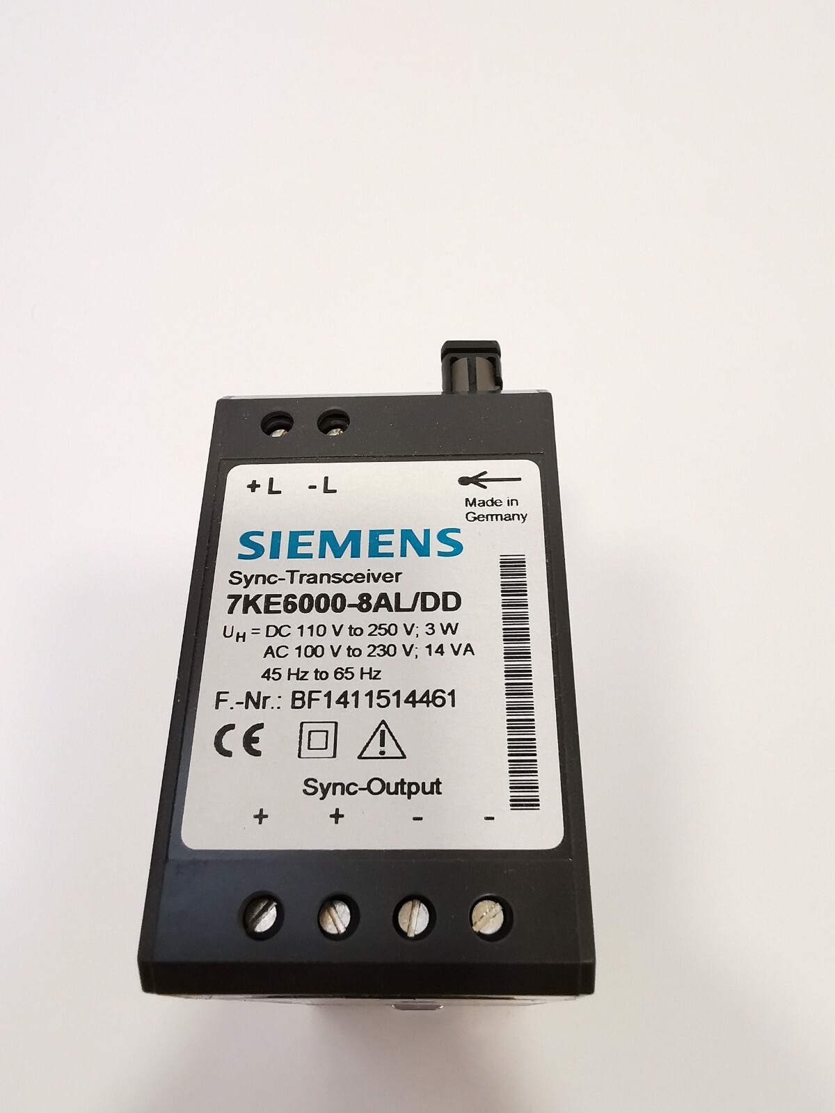SIEMENS 7KE6000-8AL/DD SIEMENS 7KE6000-8AL/DD Sync Transceiver DC/AC110-230V,45-65HZ 2