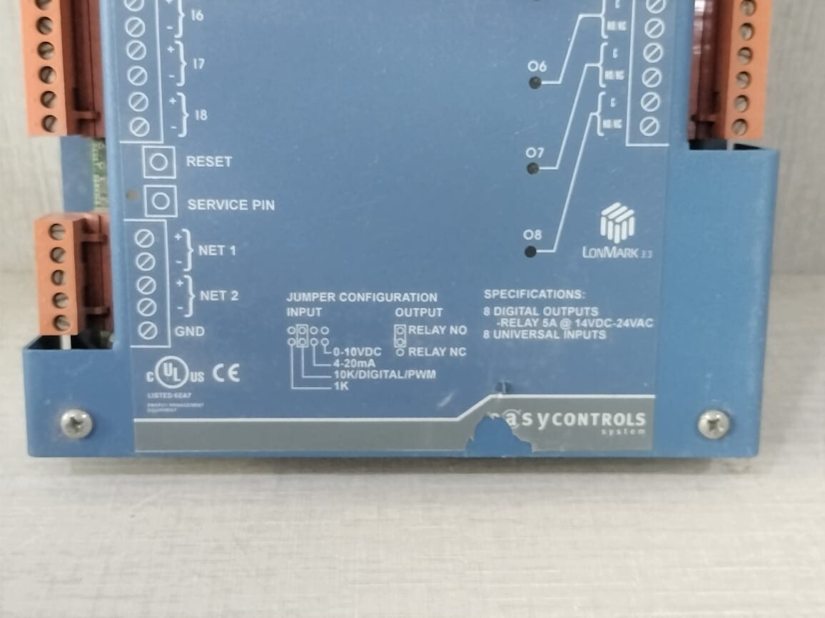 Distech Controls CDIP-08CX-01-01 DISTECH CONTROLS EC-8C EASYCONTROLS PROGRAMMABLE CONTROLLER CDIP-08CX-01-01 3