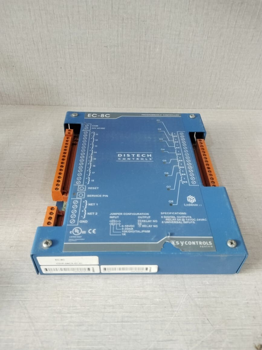 Distech Controls CDIP-08CX-01-01 DISTECH CONTROLS EC-8C EASYCONTROLS PROGRAMMABLE CONTROLLER CDIP-08CX-01-01 5