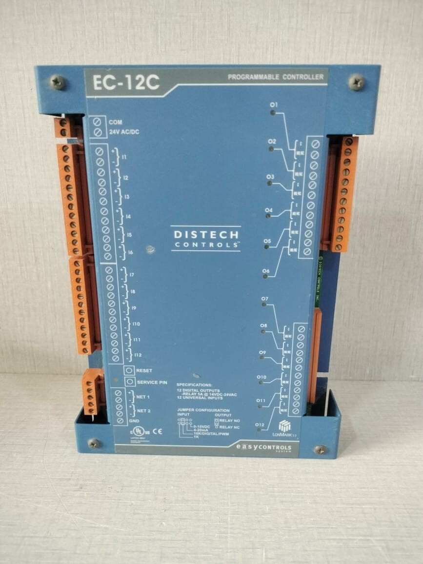 DISTECH CONTROLS EC-12C EASYCONTROLS PROGRAMMABLE CONTROLLER CDIP-12CX-01-01
