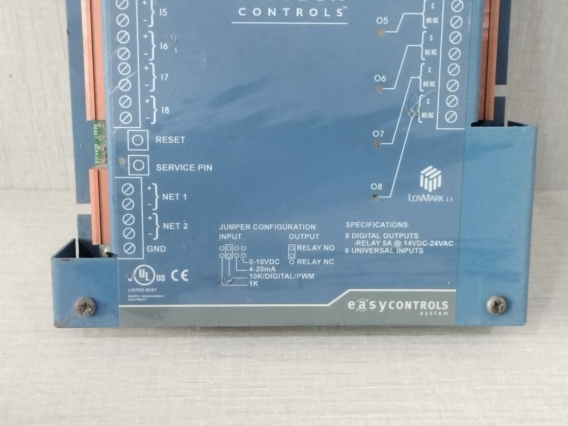 Distech Controls CDIP-08CX-01-00 DISTECH CONTROLS EC-8C EASYCONTROLS PROGRAMMABLE CONTROLLER CDIP-08CX-01-00 3