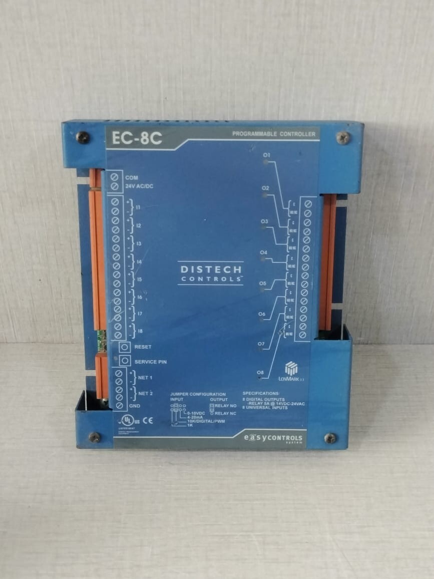DISTECH CONTROLS EC-8C EASYCONTROLS PROGRAMMABLE CONTROLLER CDIP-08CX-01-00