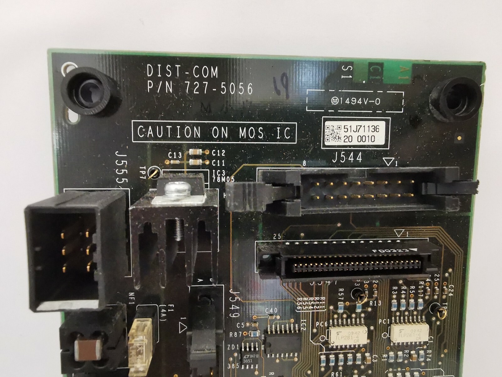 HITACHI P/N 727-5056 HITACHI DIST-COM CONTROL BOARD PN 727-5056 (BROKEN CLIP) 2