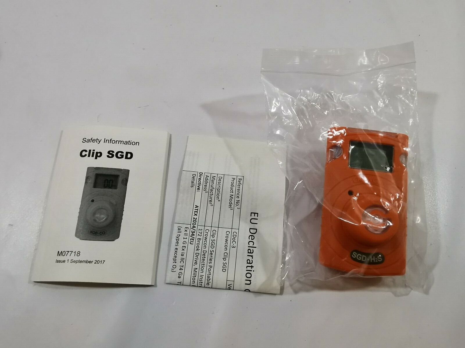 CROWCON SGD-H2S CROWCON CL-H Detecting Gas SGD-H2S Gas Type H2S 3