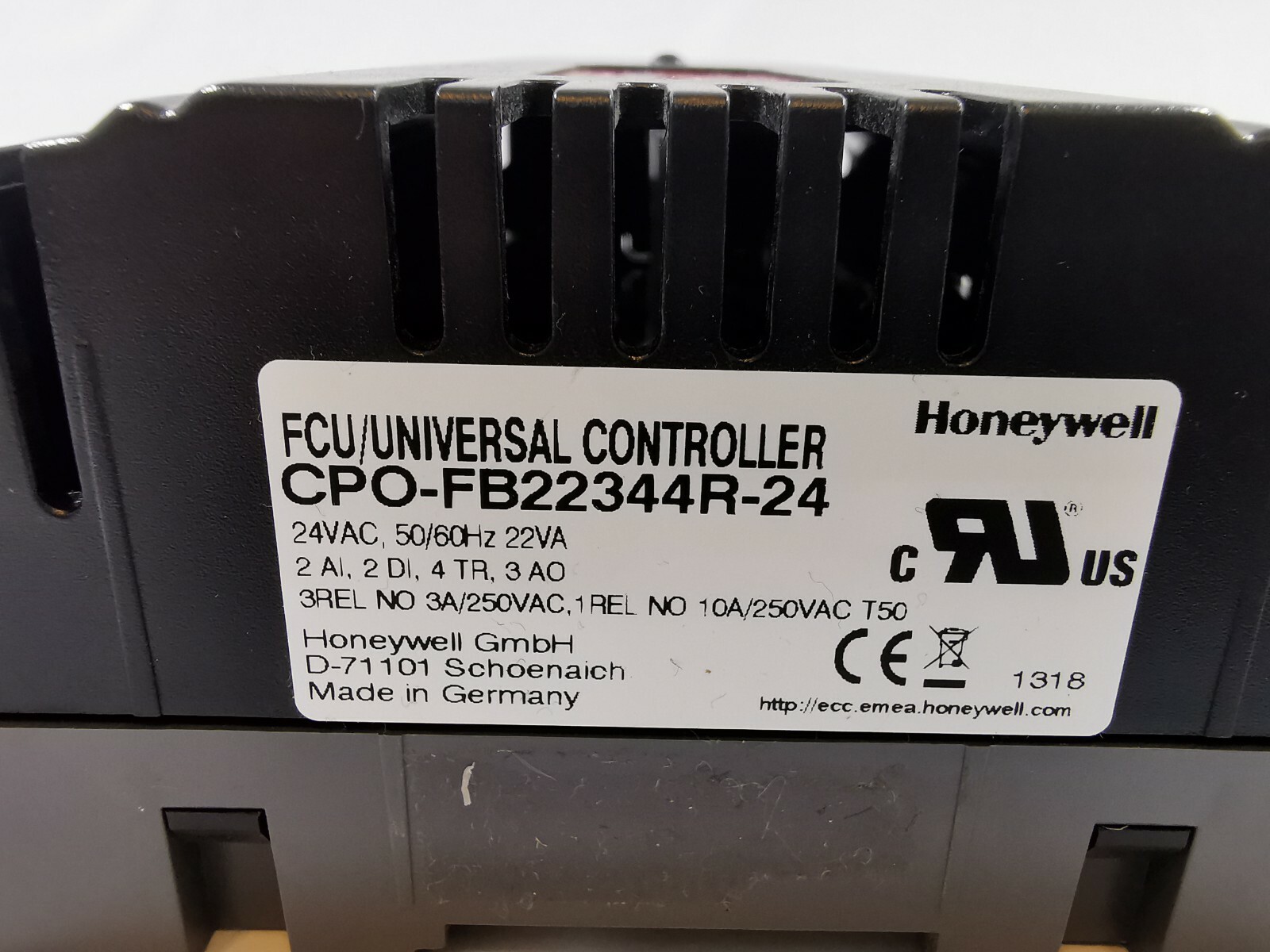 Honeywell CPO-FB22344R-24 Honeywell CPO-FB22344R-24 FCU/UNIVERSAL CONTROLLER 24VAC 50/60Hz 22VA 5