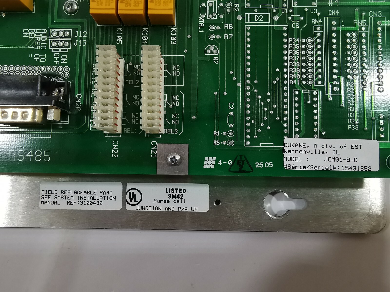 DUKANE JCM01-B-D DUKANE JCM01-B-D MAIN BOARD 2