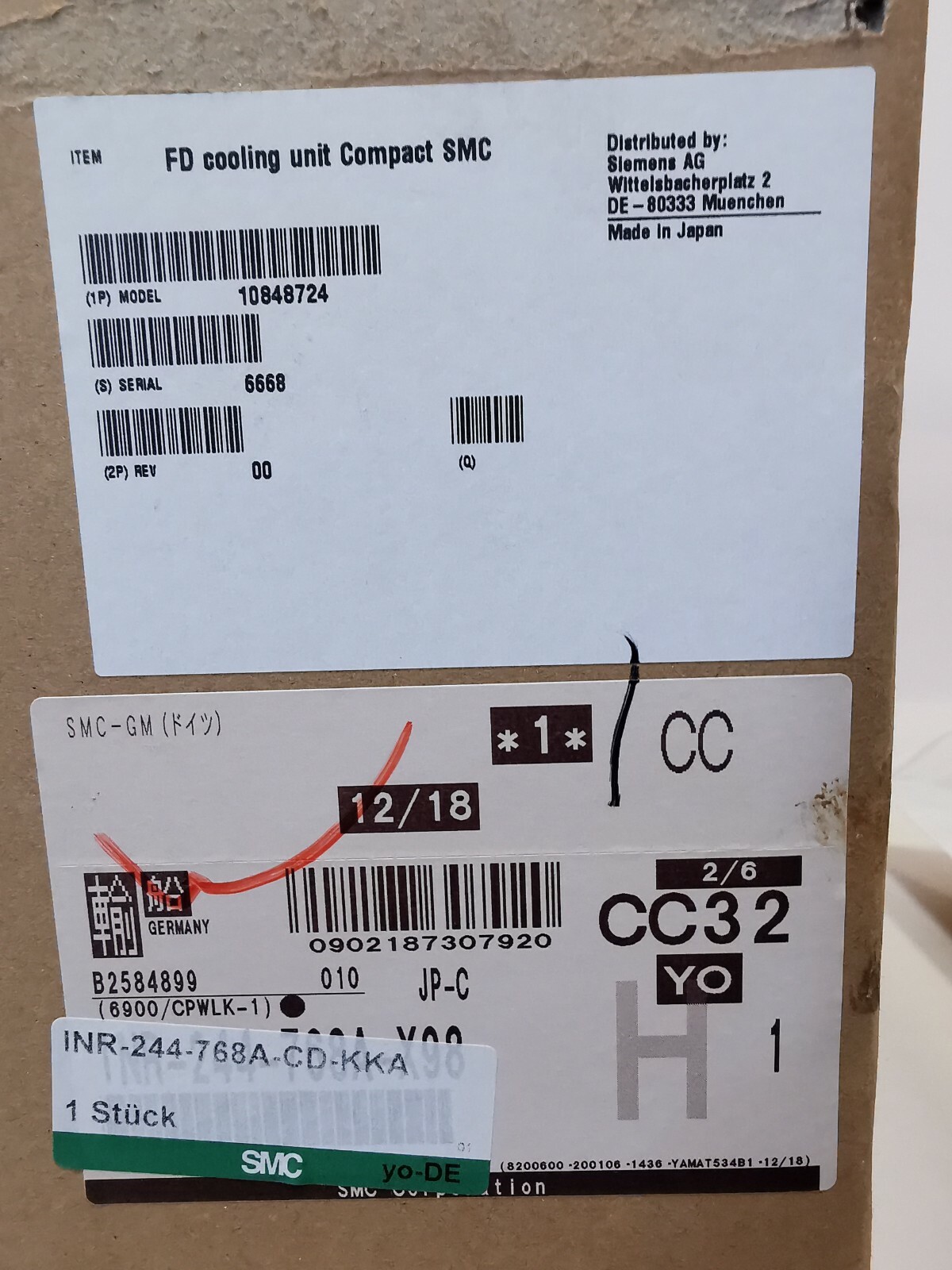 SMC INR-244-768A SMC INR-244-768A TEMPERATURE CONTROLLER 4