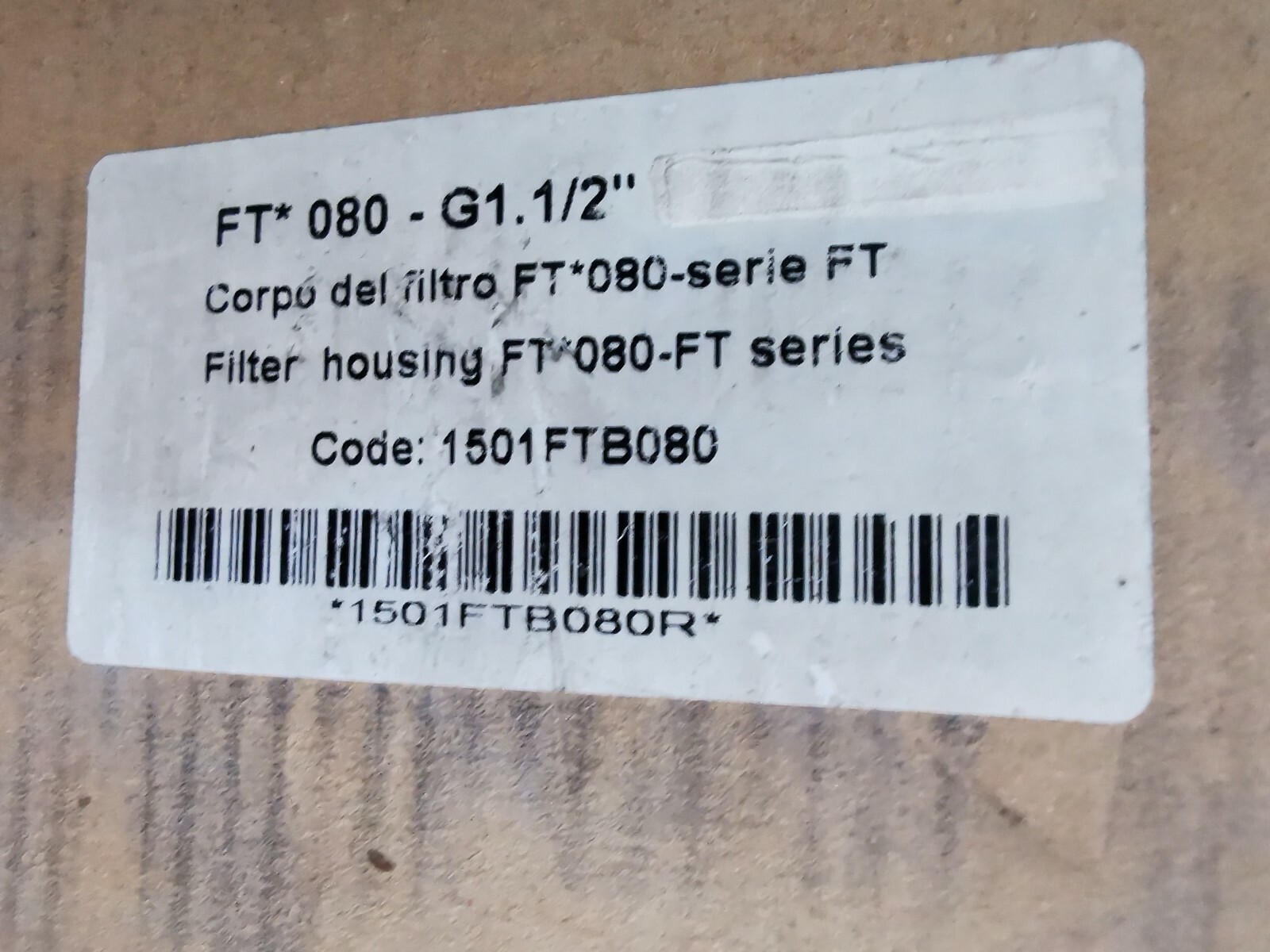 FRIULAIR Dryers 1501FTB080 FRIULAIR Dryers FT 080 - G1.1/2 Filter Housing FT 080-FT / 1501FTB080 10