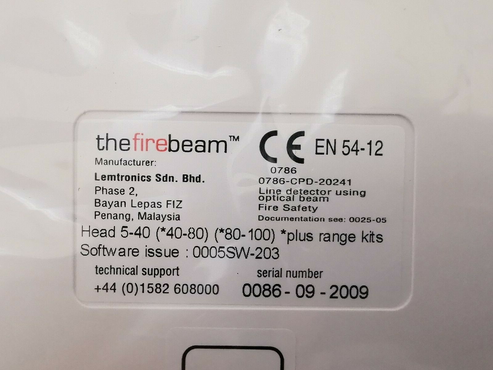 thefirebeam EN-54 thefirebeam EN 54-12 Protection System 10