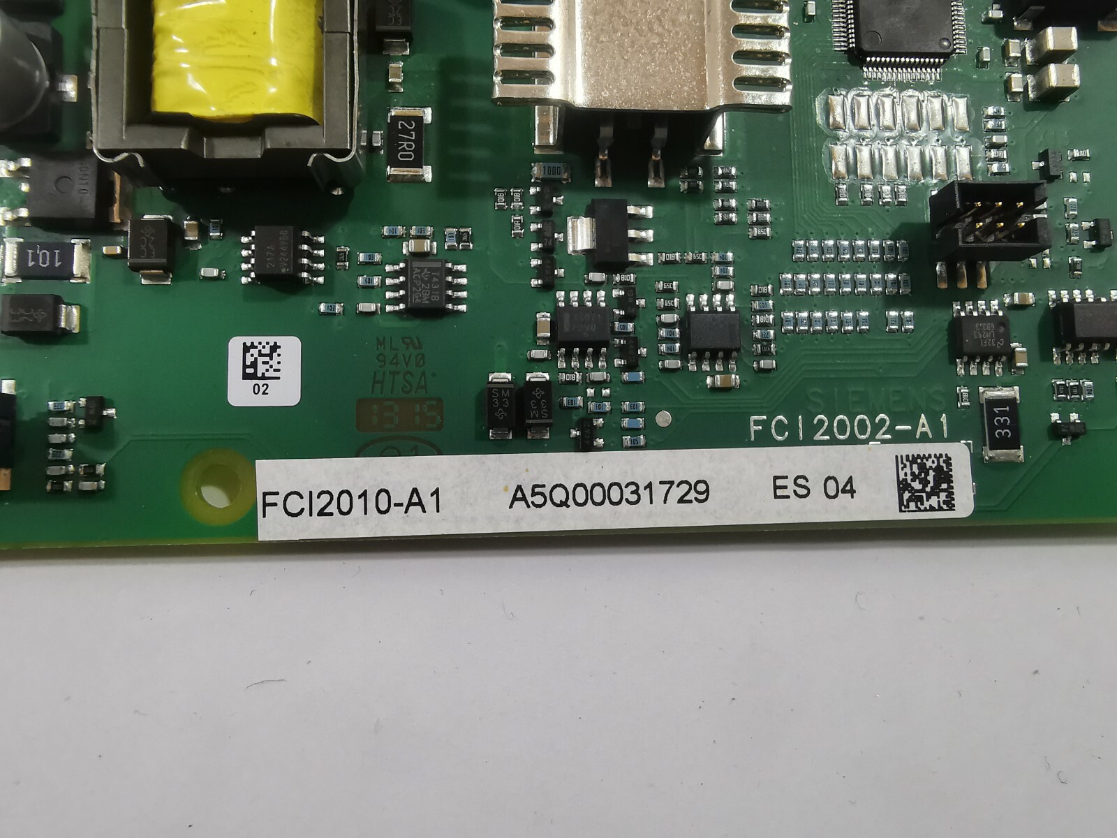 Siemens FCI2010-A1 SIEMENS FCI2010-A1 CONTROL BOARD A5Q00031729-04 FCI-2002-A1 2