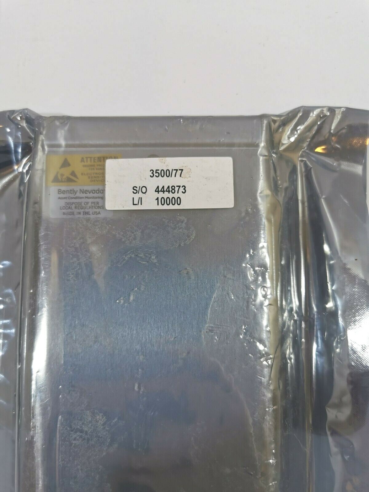 Bently Nevada 3500/77 BENTLY NEVADA 3500/77 CYLINDER PRESSURE MODULE 143737-01 TRANSDUCER 3
