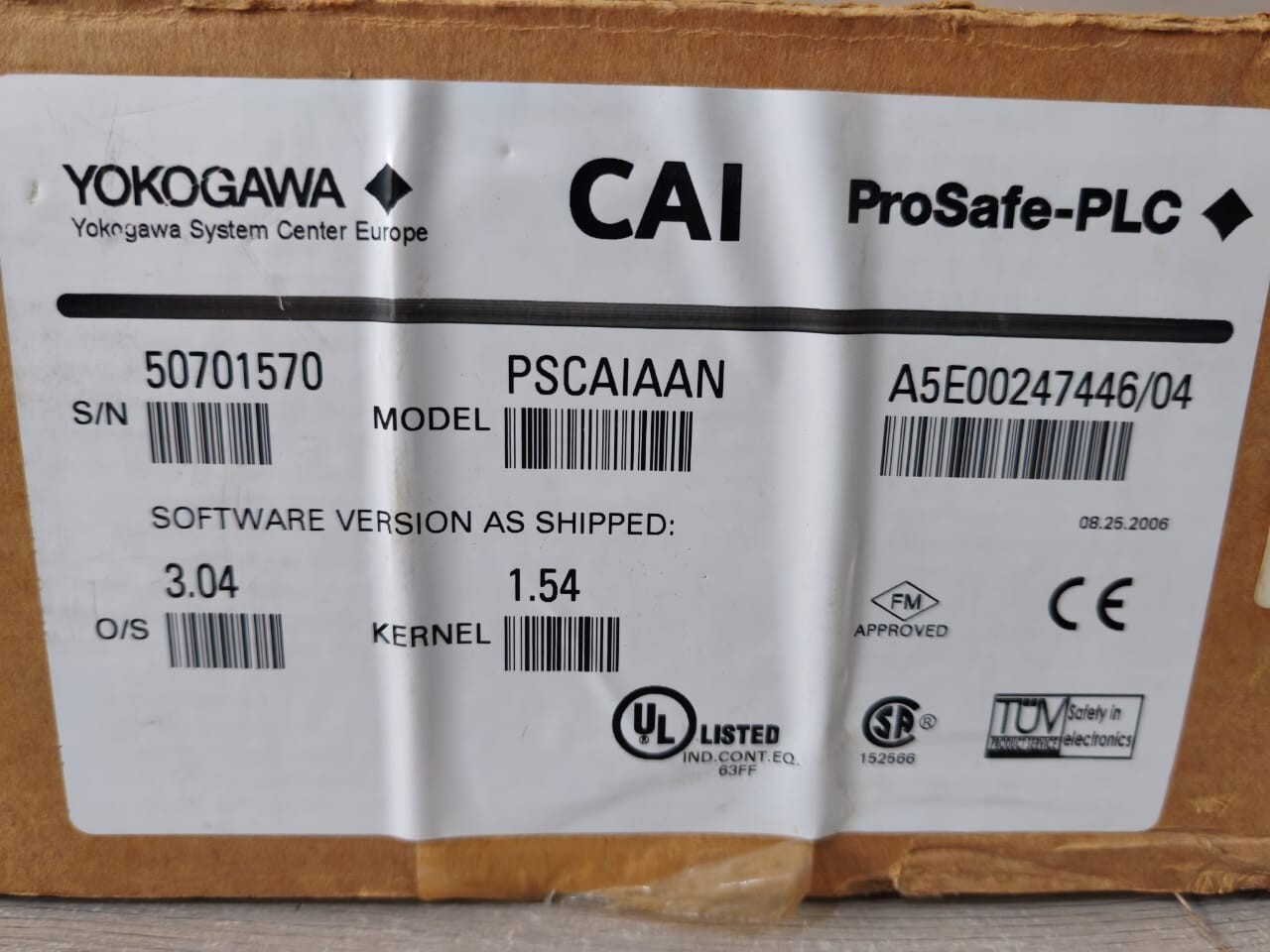 Yokogawa PSCAIAAN YOKOGAWA PSCAIAAN CAI PROSAFE-PLC CRITICAL ANALOG INPUT MODULE 9
