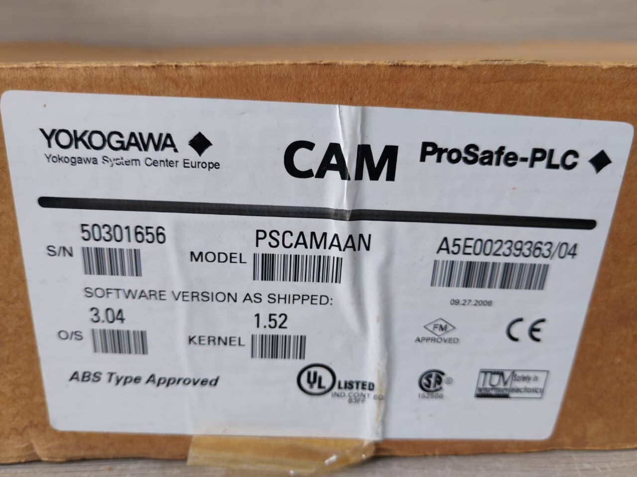 Yokogawa PSCAMAAN YOKOGAWA PSCAMAAN CAM PROSAFE PLC CRITICAL ANALOG MODULE 24VDC 9