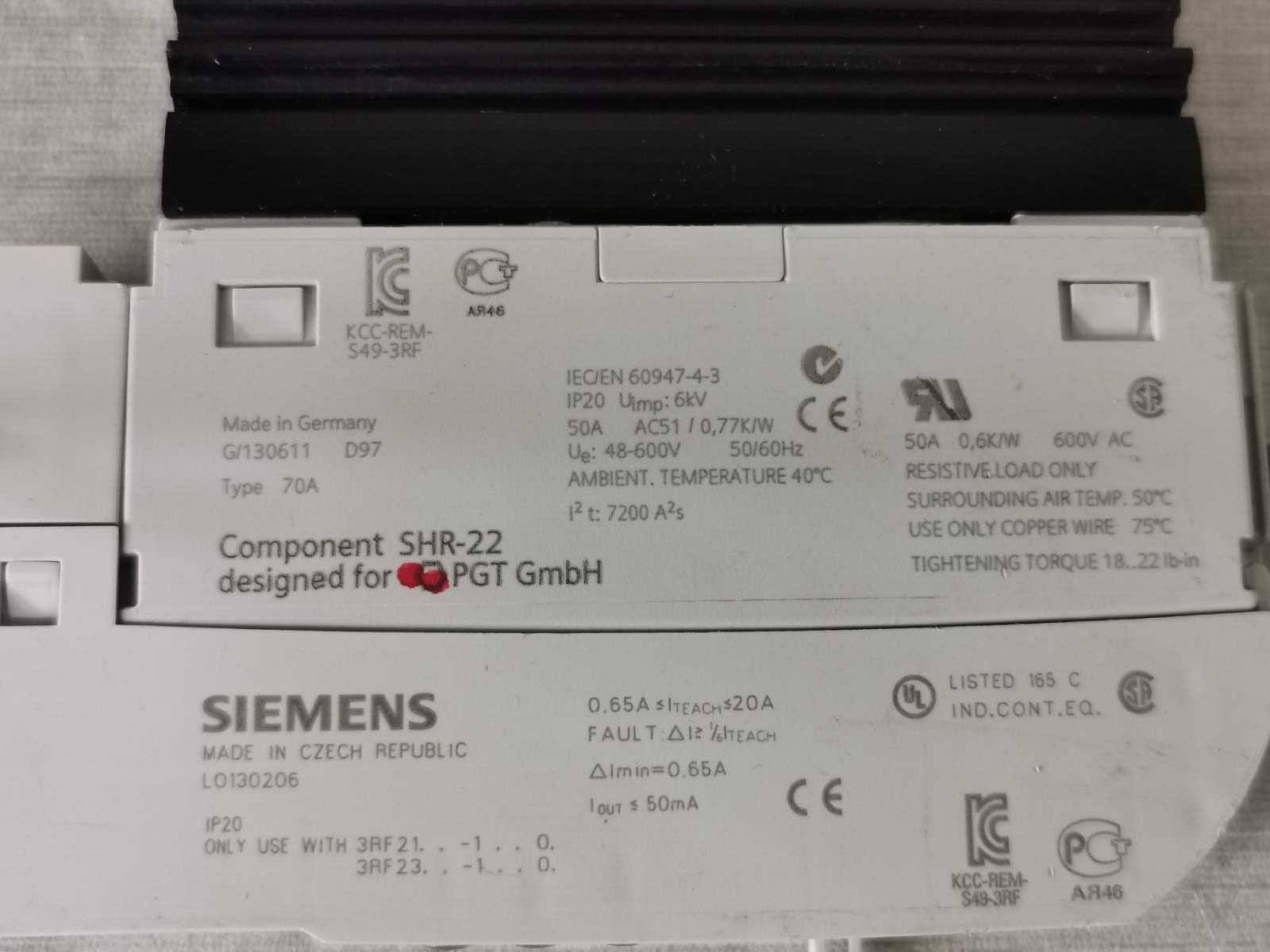 Siemens SIRIUS-SC SIEMENS 3RF2920-0FA08 SIRIUS SC 7