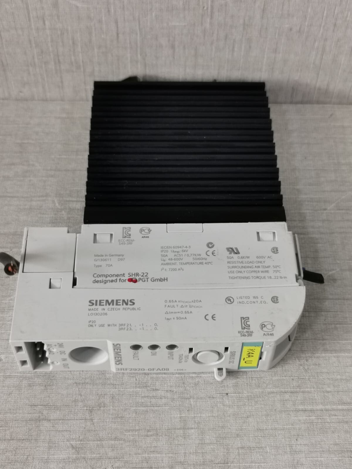 Siemens SIRIUS-SC SIEMENS 3RF2920-0FA08 SIRIUS SC 10
