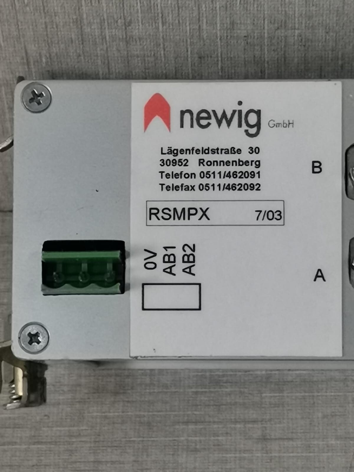 NEWIG RSMPX NEWIG RSMPX POWER SUPPLY 2