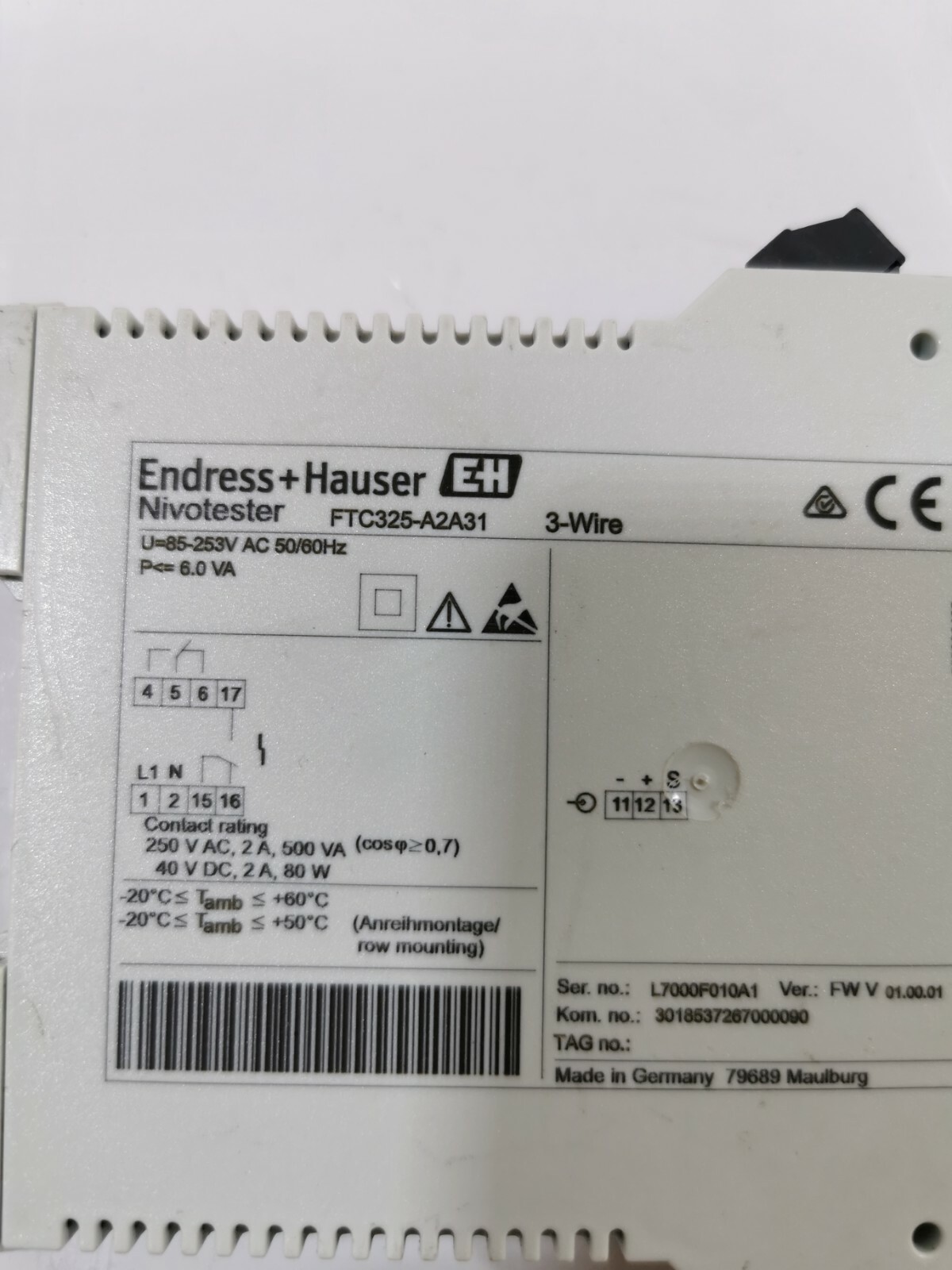 Endress+Hauser FTC325-A2A31 Endress+Hauser Nivotester FTC325-A2A31 3