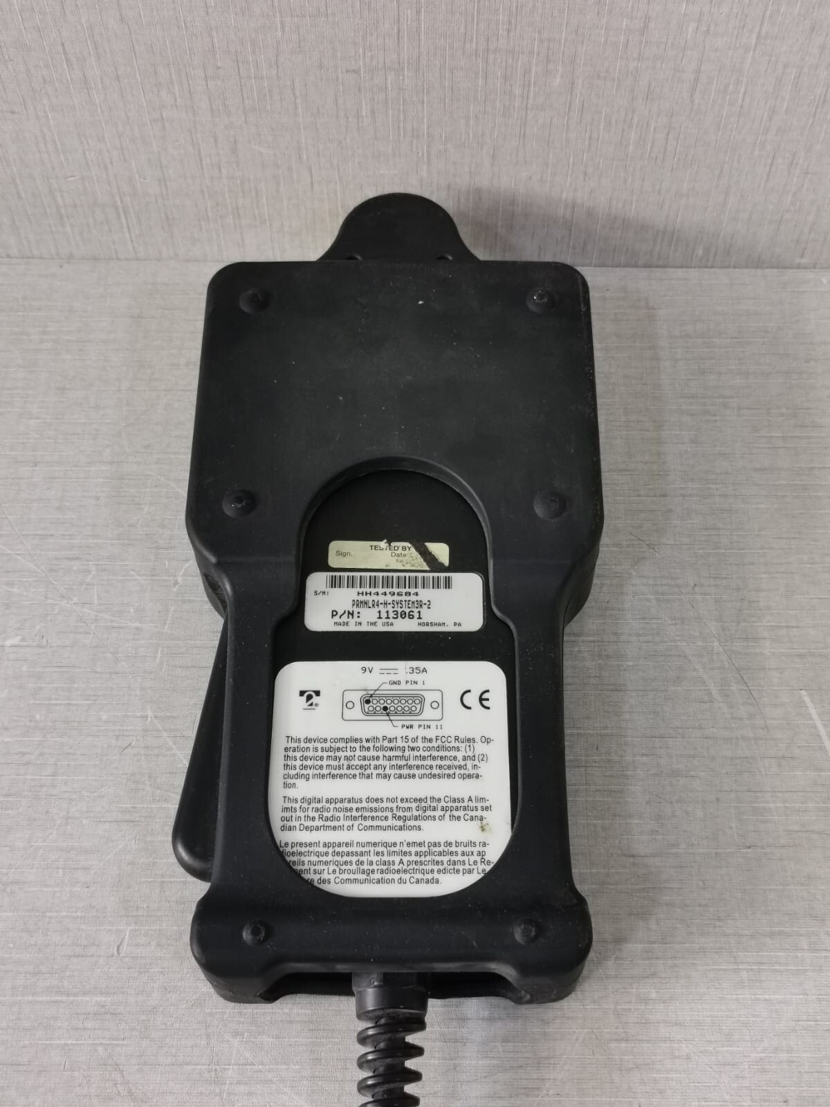 SYSTEM 3R PN-113061 SYSTEM 3R PRMNLR4-H-SYSTEM3R-2 PN: 113061 9