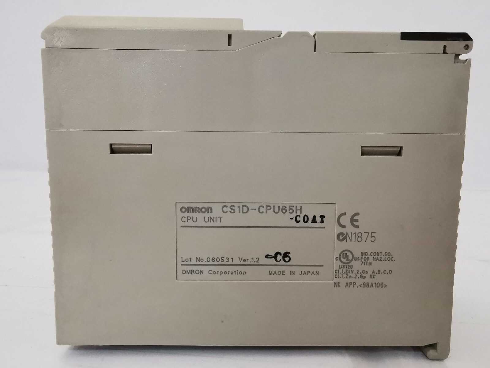 Omron CPU65H OMRON SYSMAC CS1D-CPU65H PROGRAMMABLE CONTROLLER 3