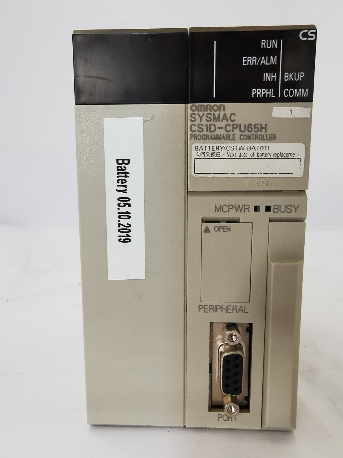 OMRON SYSMAC CS1D-CPU65H PROGRAMMABLE CONTROLLER