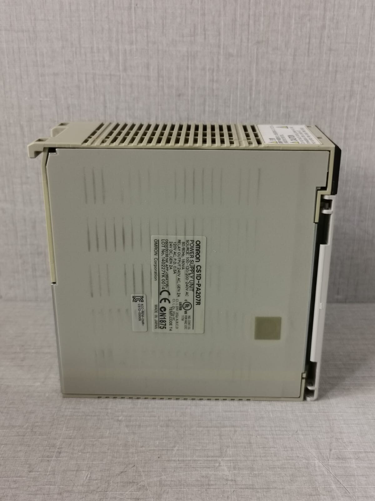 Omron UNIT-100 OMRON CS1D-PA207R POWER SUPPLY UNIT 100-120/200-240VAC 50/60Hz,150VA 8