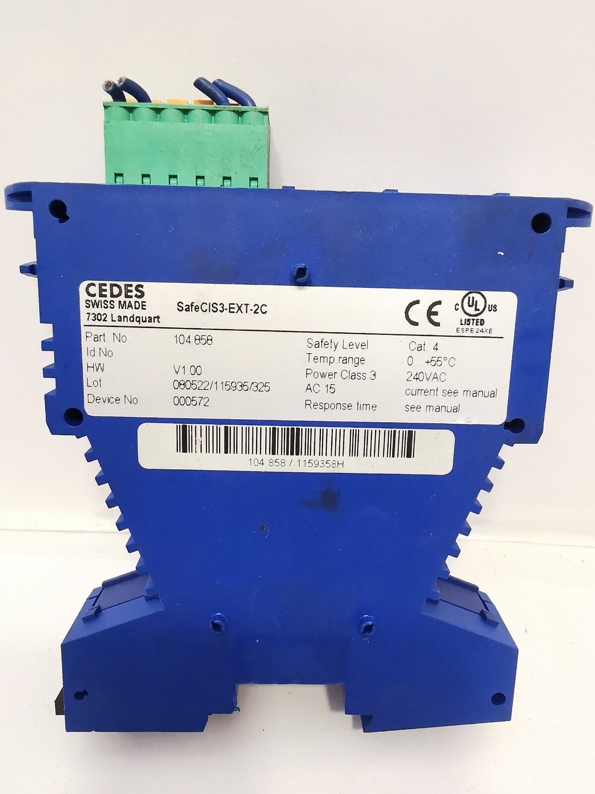 CEDES 104858 CEDES 104858 Landquart Safe Controller CIS3-EXT-2C 240VAC 2
