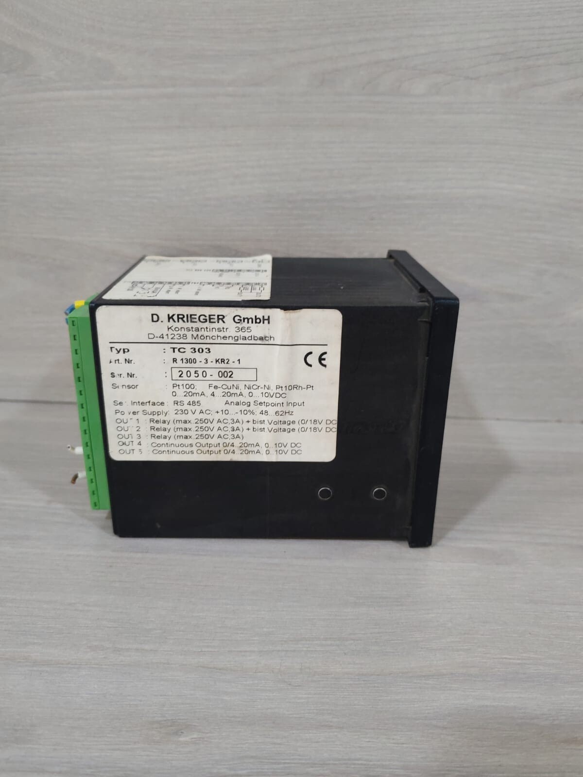 GEPRUFT R 1300 GEPRUFT TC 303 DIGITAL TEMPERATURE CONTROLLER R 1300 6