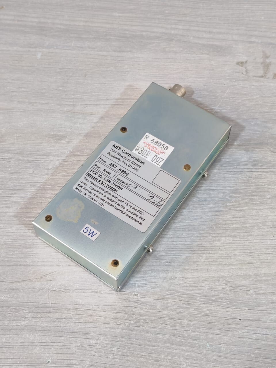 AES 52-7080H AES 52-7080H PWR:2.0W UHF TRANSCIEVER DATA RADIO 5