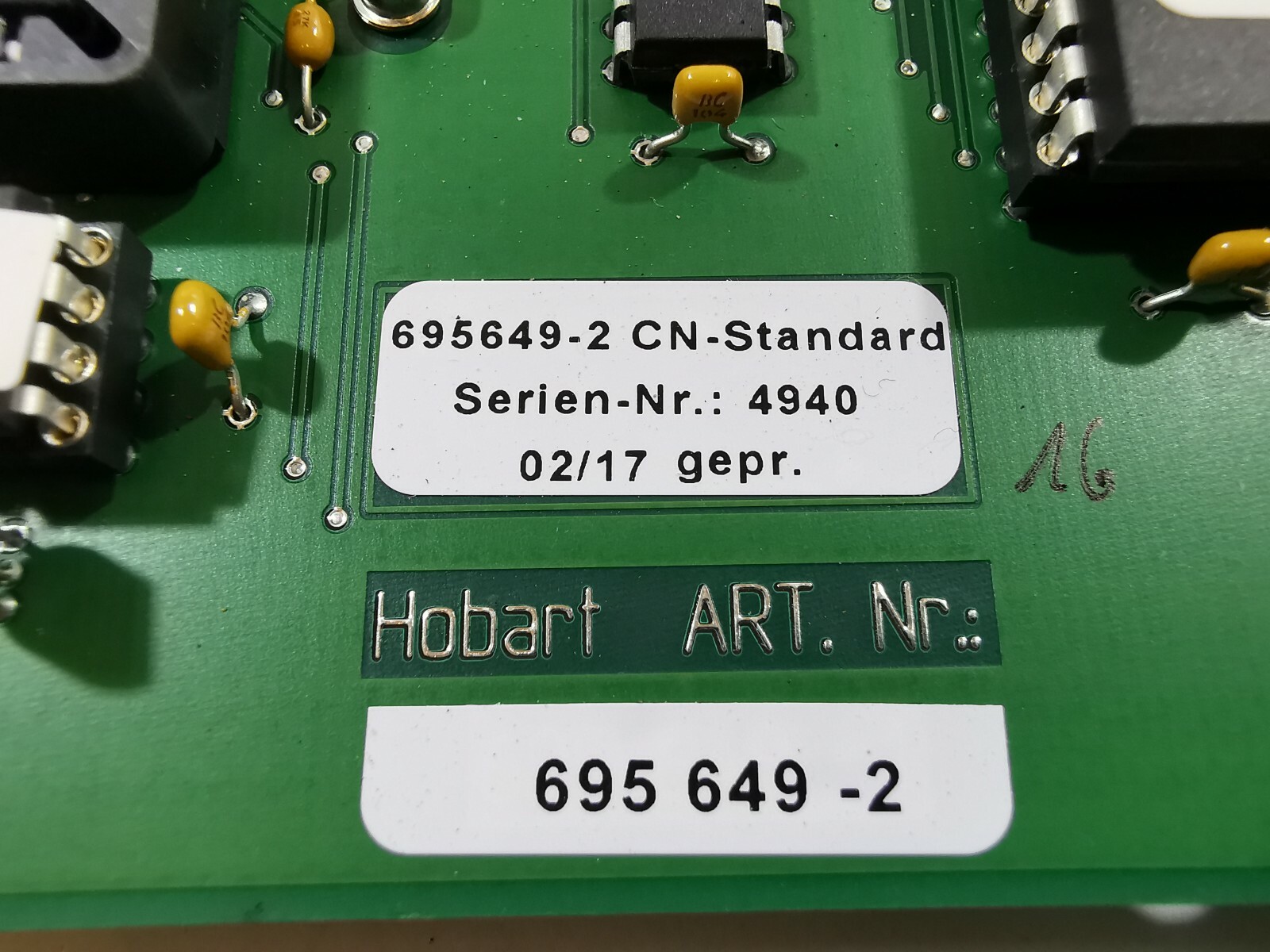 Hobart 695 649-2 Hobart 695 649-2AS ELECTRONICS 1953 0260 PCB BOARD 3