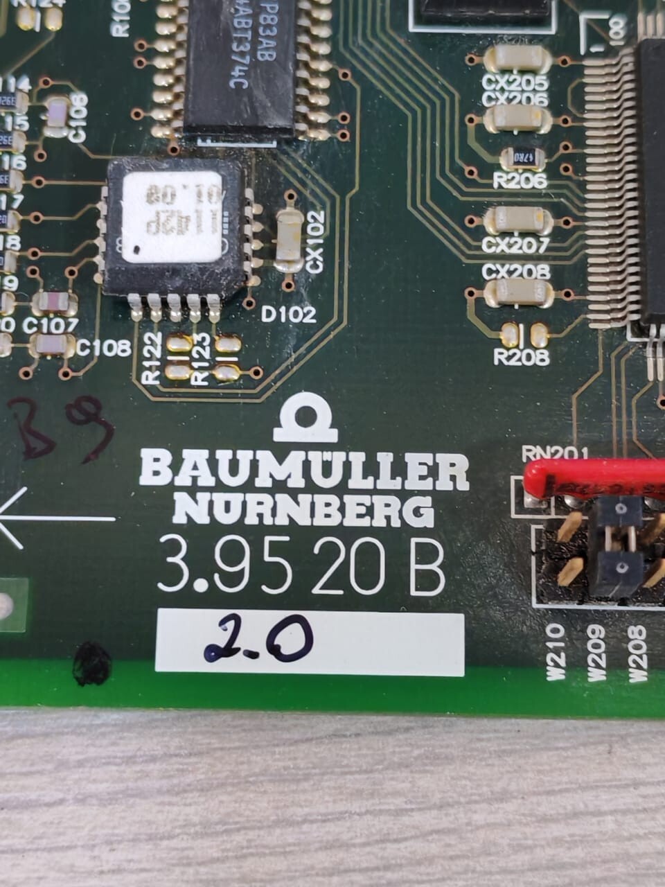 BAUMULLER 3.95 20 B  / 233967 BAUMULLER NURNBERG 3.95 20 B 233967 SERCOS-02 CONTROL BOARD 6