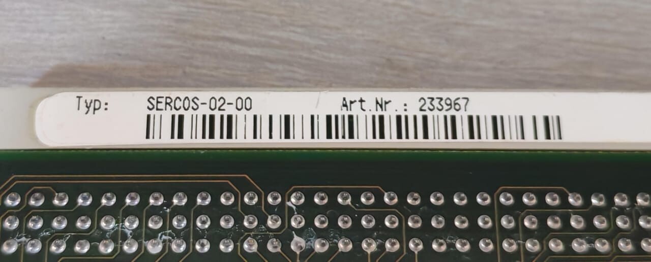 BAUMULLER 3.95 20 B  / 233967 BAUMULLER NURNBERG 3.95 20 B 233967 SERCOS-02 CONTROL BOARD 7