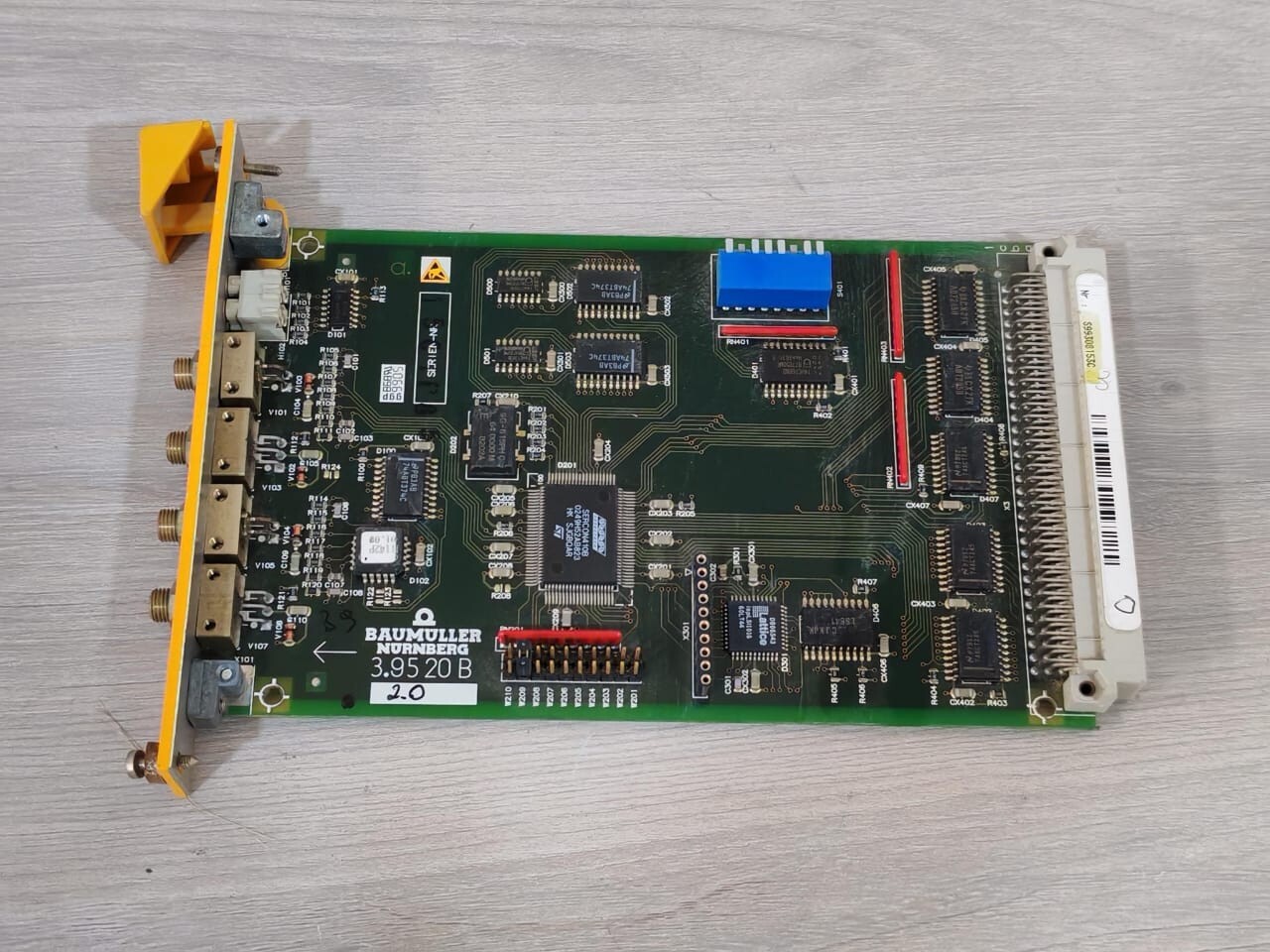 BAUMULLER 3.95 20 B  / 233967 BAUMULLER NURNBERG 3.95 20 B 233967 SERCOS-02 CONTROL BOARD 9