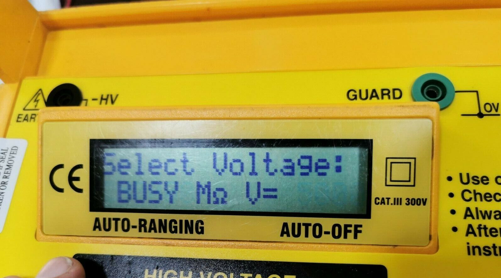 SEW Eurodrive 6212A-IN SEW 6212A IN DIGITAL HIGH VOLTAGE DIGITAL INSULATION TESTER 5
