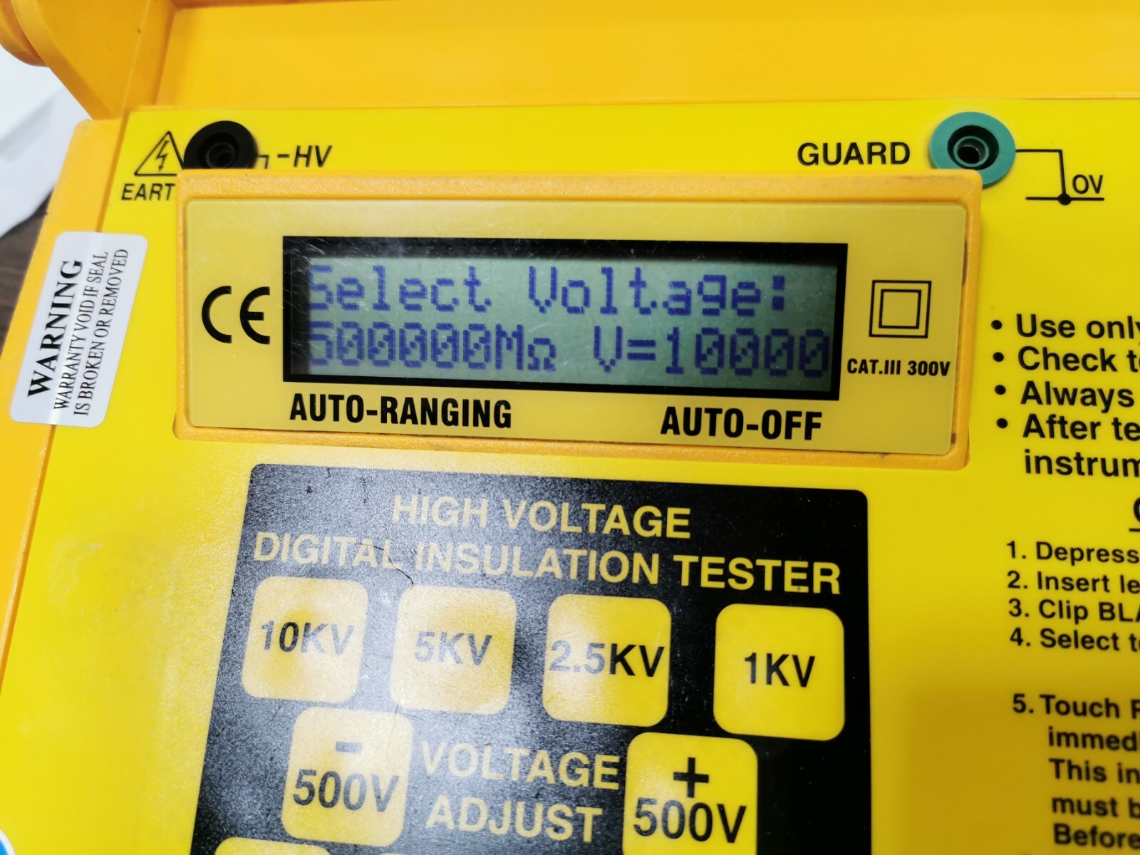 SEW Eurodrive 6212A-IN SEW 6212A IN DIGITAL HIGH VOLTAGE DIGITAL INSULATION TESTER 6