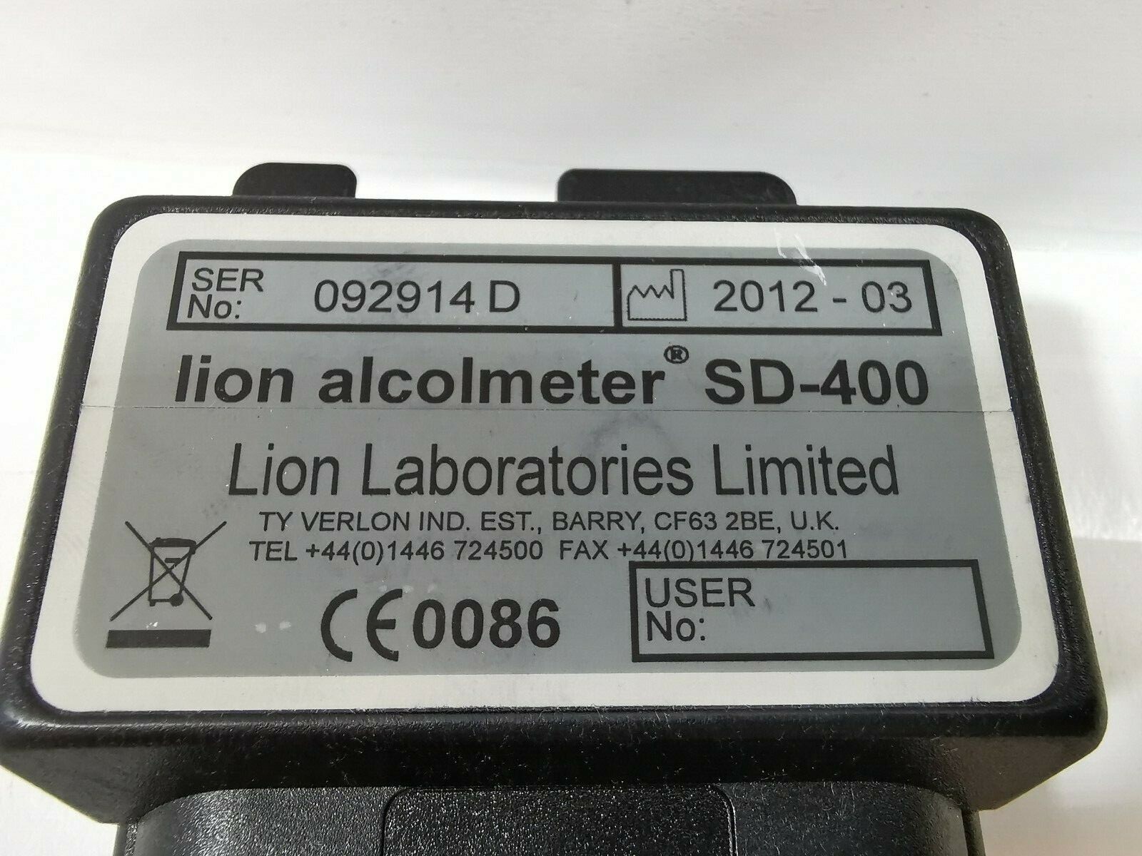LION ALCOLMETER SD-400 LION ALCOLMETER SD-400 Hand Held Breathalyser real 4